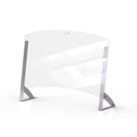 Rosseto Serving Solutions Avant Guarde Shield + Serve 48 in Clear Buffet Sneeze Guard with 8.5" Tall Pass Through, 1 EA AG203
